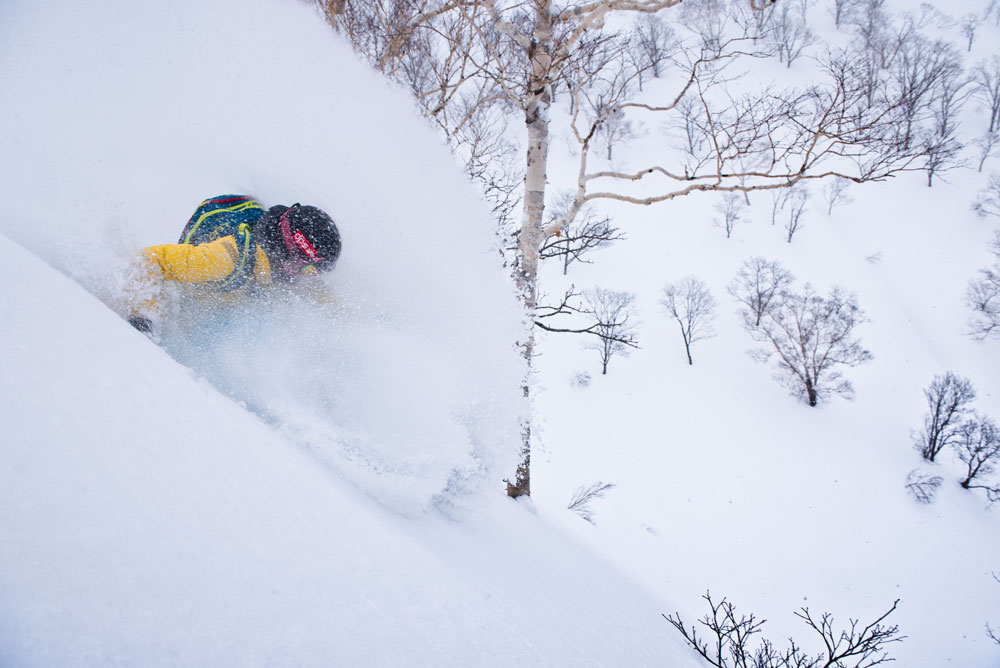 Tess Golling makes the most of the cold smoke.