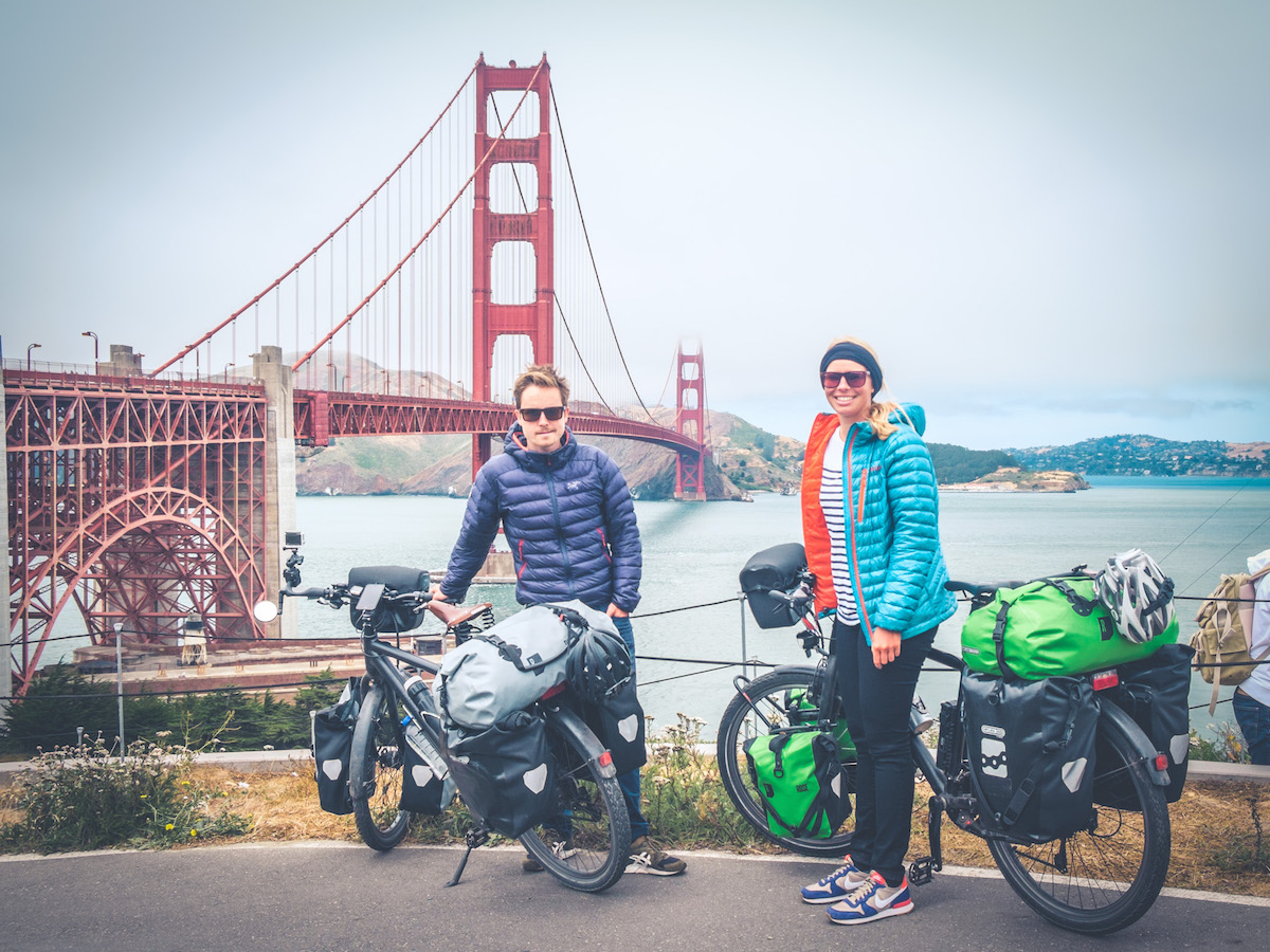 Unforgettable: Crossing the Golden Gate Bridge after nearly 2,000 miles.
