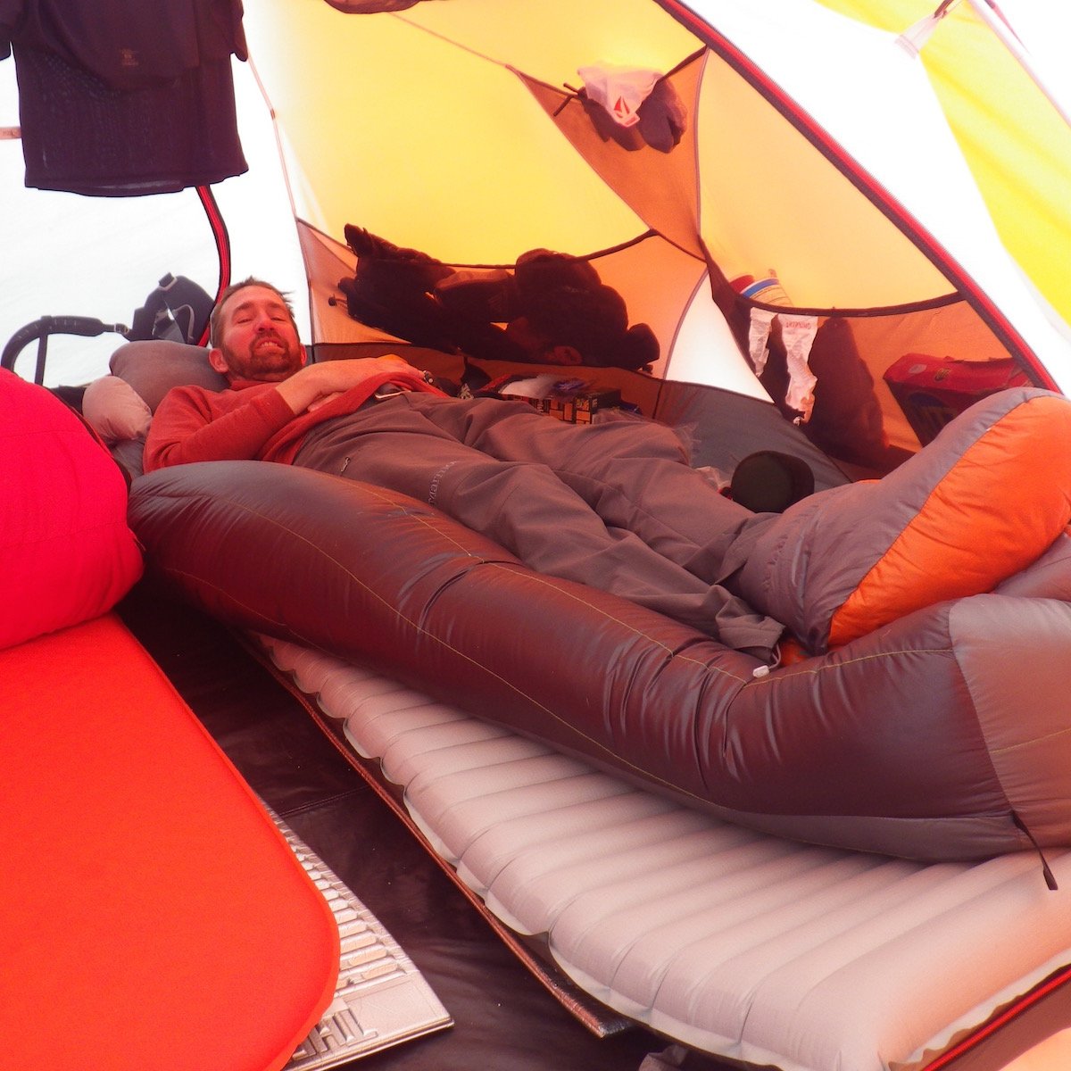 Mountaineering includes a lot more tent time than you think. 