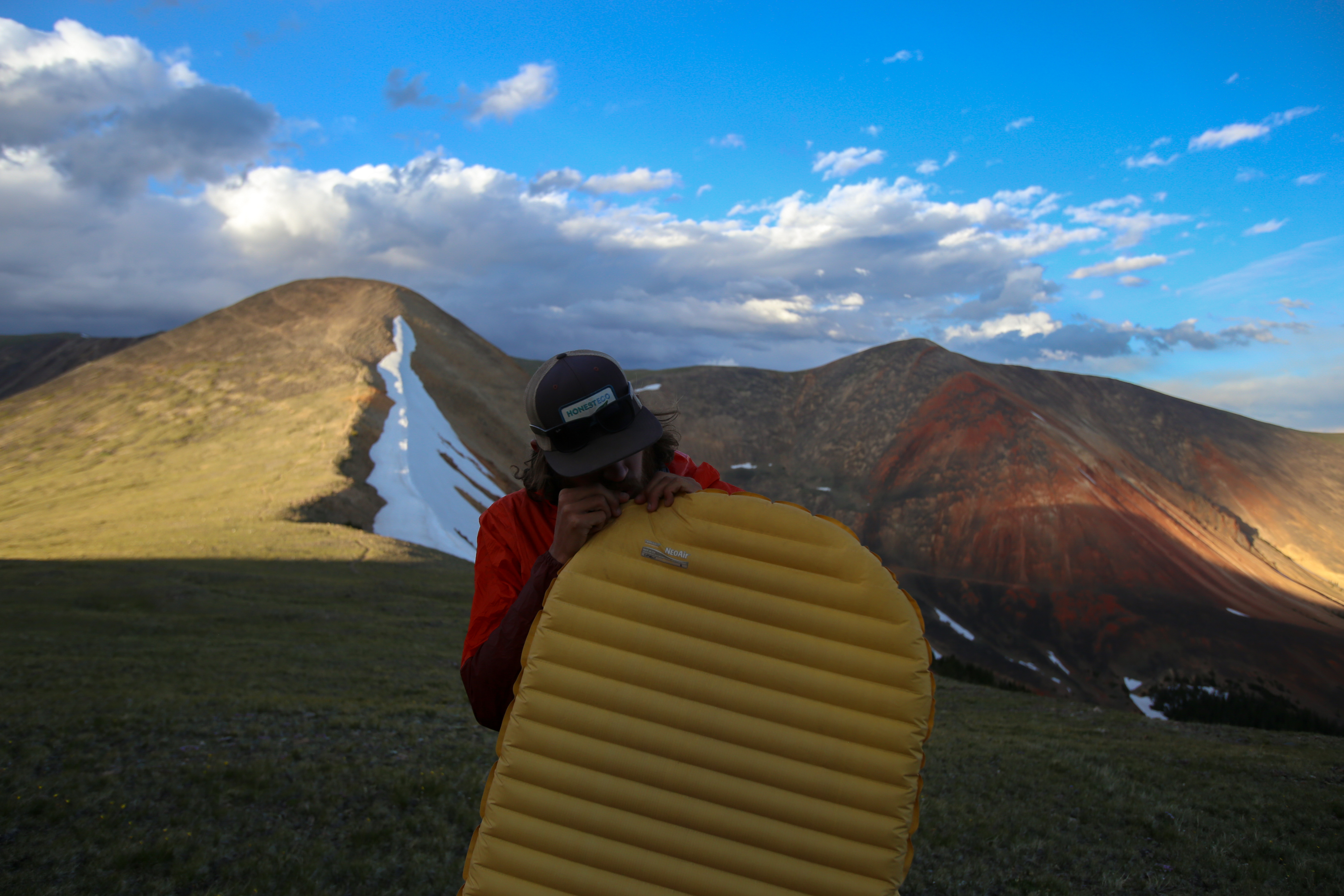 NeoAir XLite Sleeping Pad on the Continental Divide to set up camp home